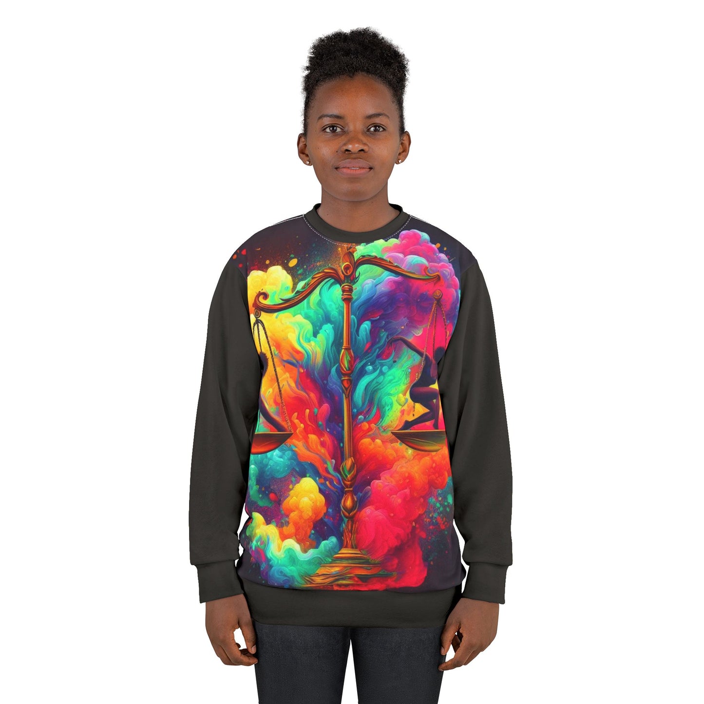 Zodiac Sweatshirt - Libra (AOP)