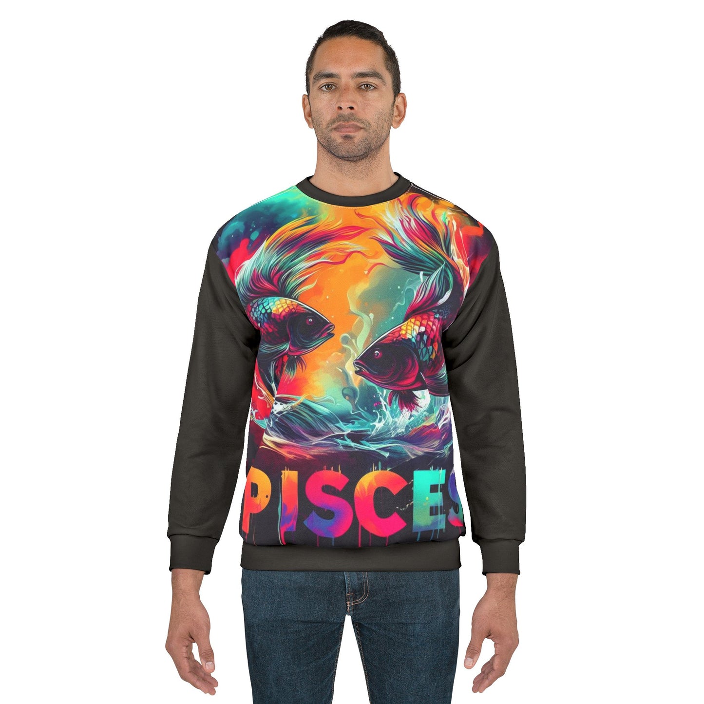Zodiac Sweatshirt - Pisces (AOP)