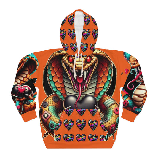 Heartless Cobra Hoodie — Vibrant Snake Graphic Pullover