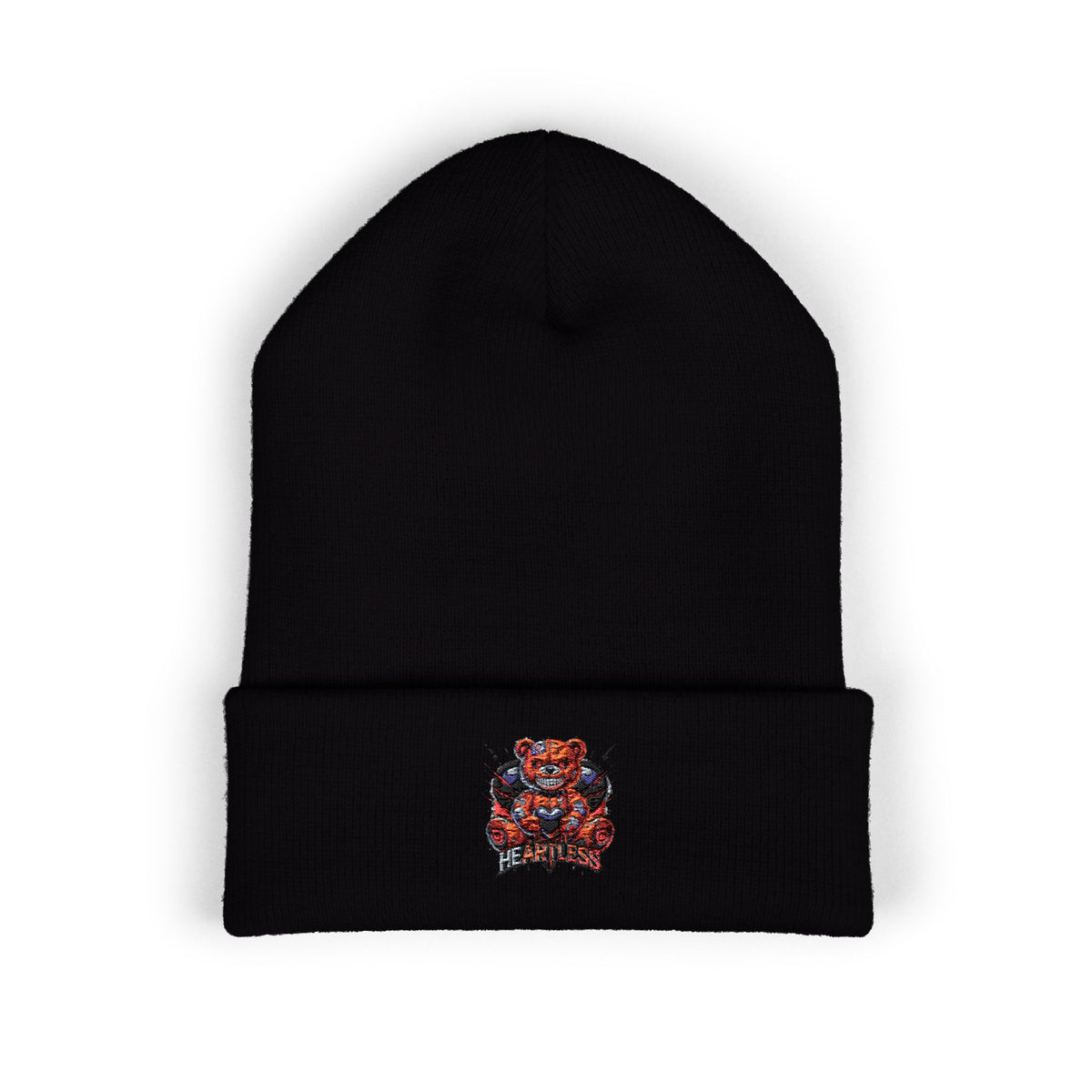 Embroidered Tiger Cuffed Beanie — Cozy Streetwear Knit Hat