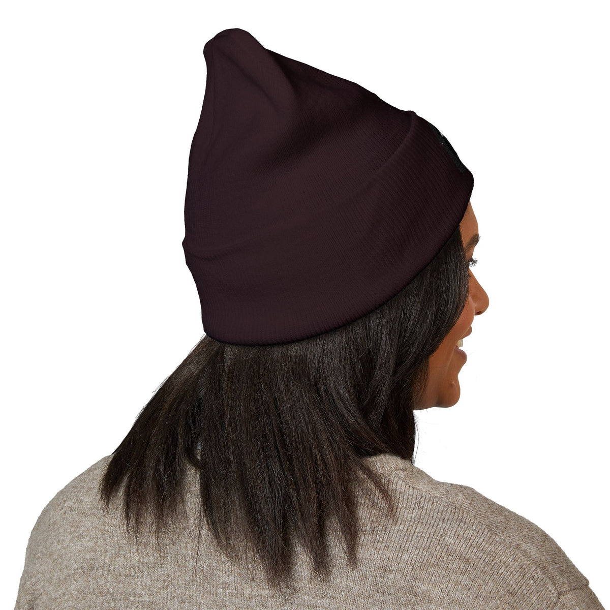 Embroidered 'K' Logo Cuffed Beanie - Classic Knit Winter Hat