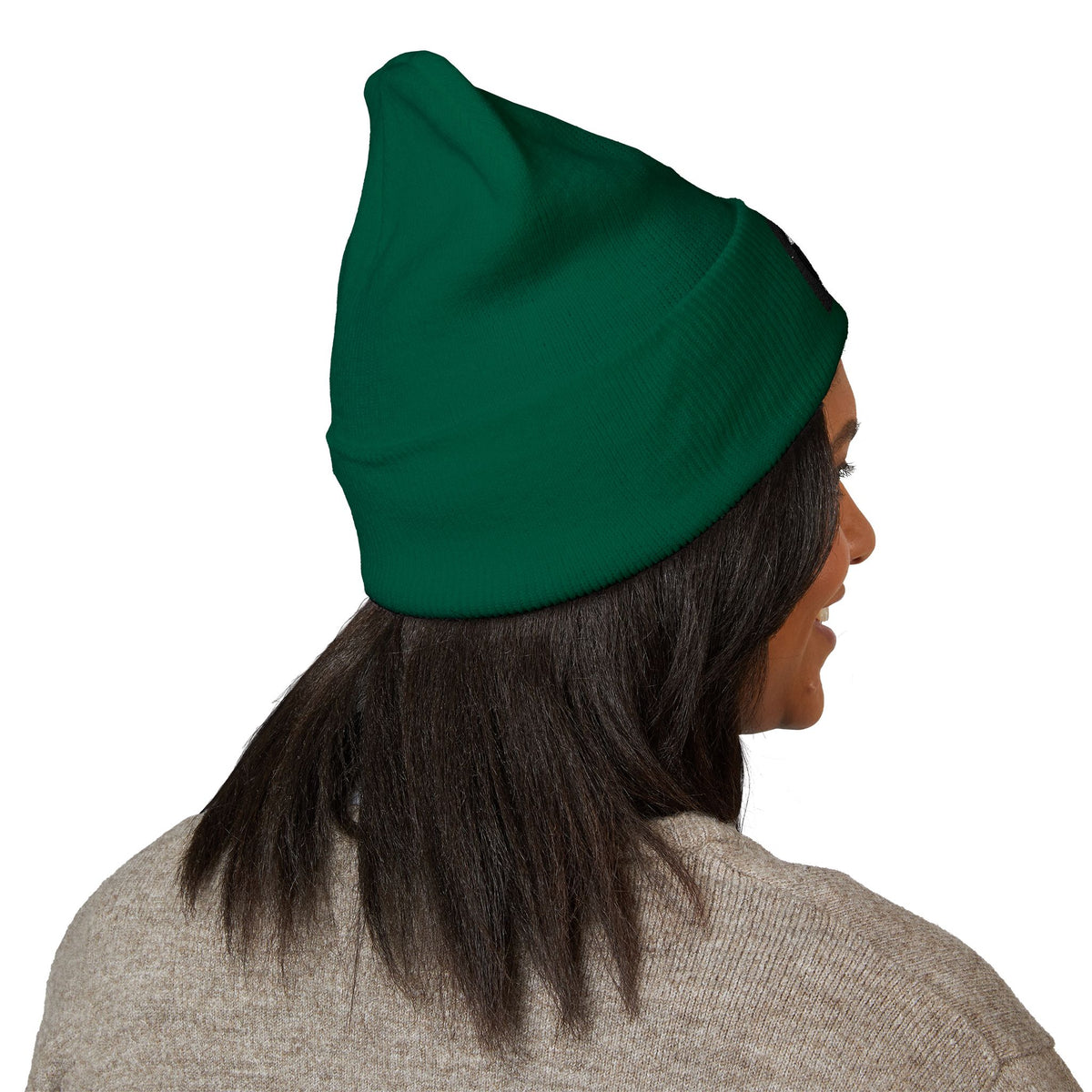 Embroidered 'K' Logo Cuffed Beanie - Classic Knit Winter Hat