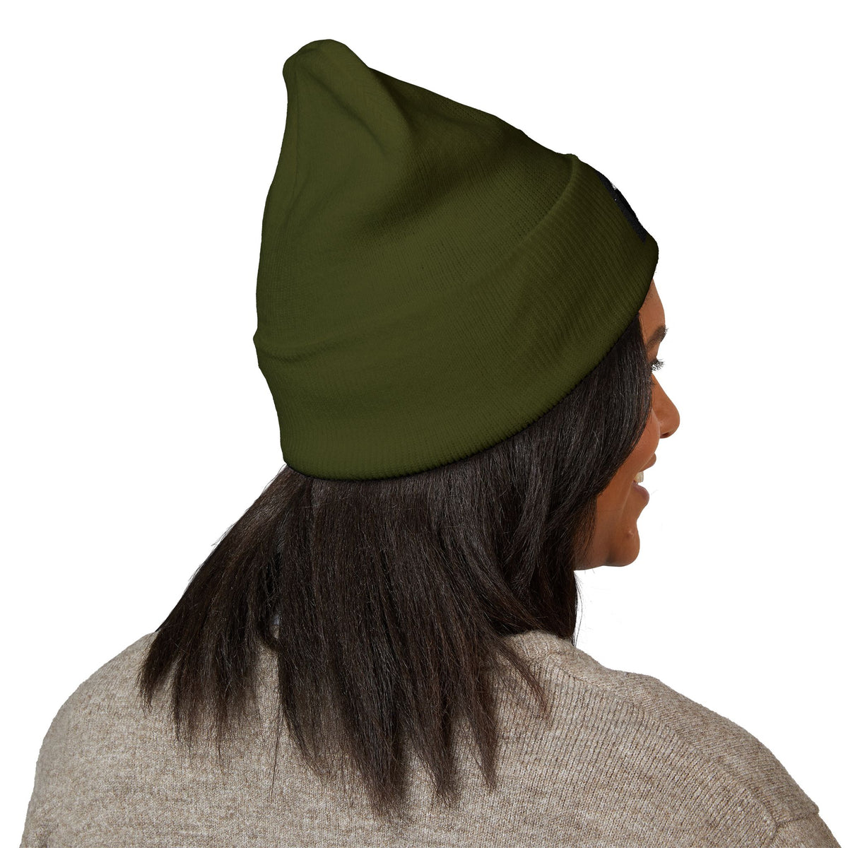 Embroidered 'K' Logo Cuffed Beanie - Classic Knit Winter Hat