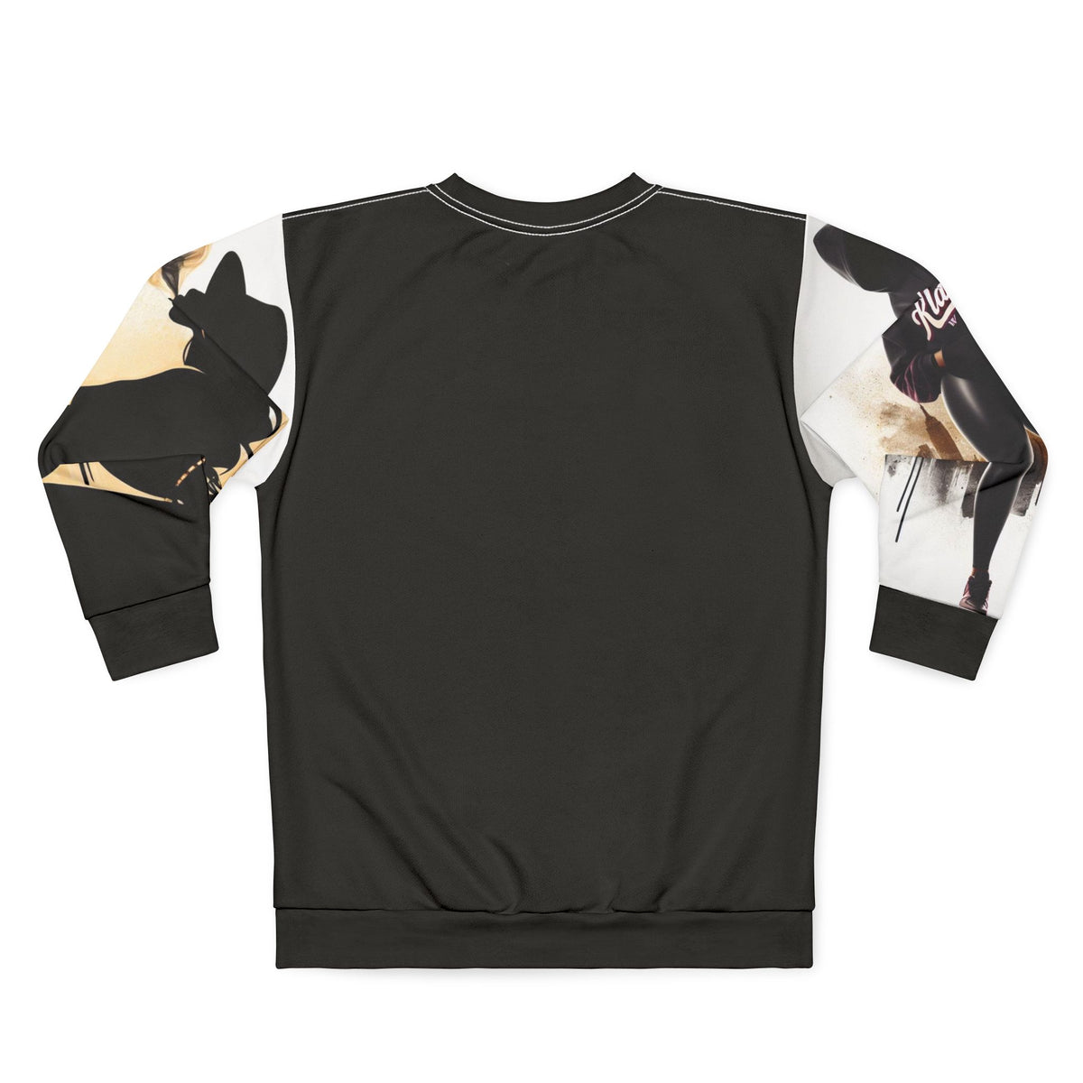 Urban Noir Graphic Sweatshirt — 'KLASIK' Cityscape & Chic Smoker Design